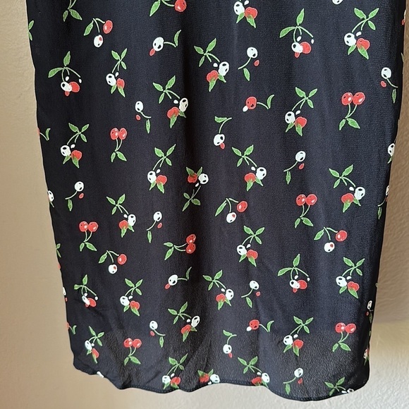 HONEY PUNCH Cherry Print Cold Shoulder Mini Dress - Picture 8 of 11